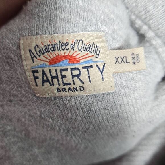 Faherty Cardigan Heather Grey 2XL Cardigan Utility Pockets - Picture 5 of 10